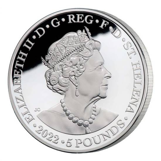 St Helena Una & Redcrosse 5 oz Silber 2022 Proof