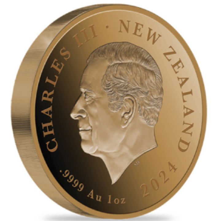 New Zealand: Cave Taniwha 1 uncja Złota 2024 Proof