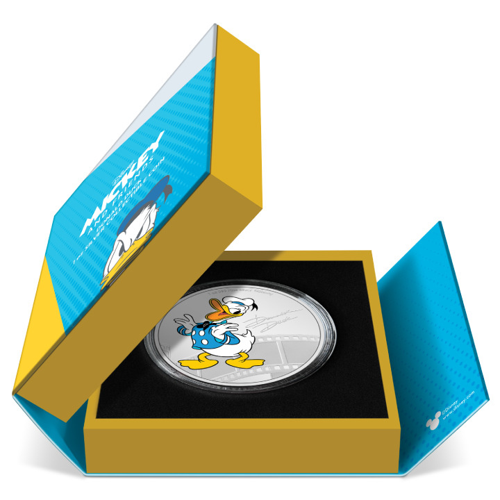 Niue: Disney Mickey & Friends - Donald Duck coloured 1 oz Silver 2023 Proof