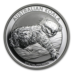 Koala 1 uncja Srebra 2012
