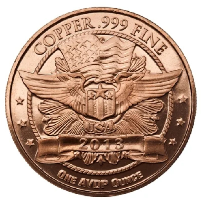Eagle Head 1 onza Cobre