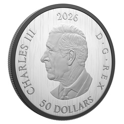 Сребърна монета Triple Maple 5 унции сребро 2026 Proof