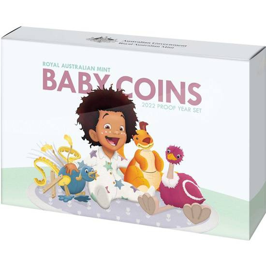 Zestaw 6 monet Australian Baby 2022 Proof