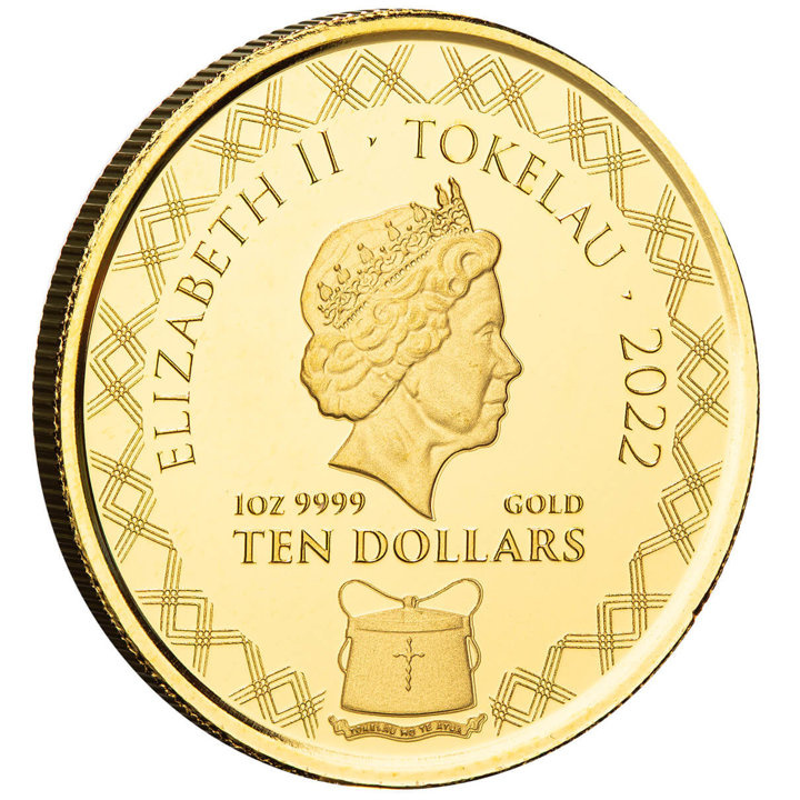 Tokelau: Komodo Dragon 1 oz Gold 2022 Proof Coin