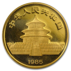 China Panda 1/2 oz Gold 1985