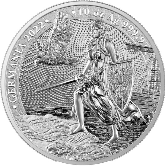 Germania 10 uncji Srebra 2022