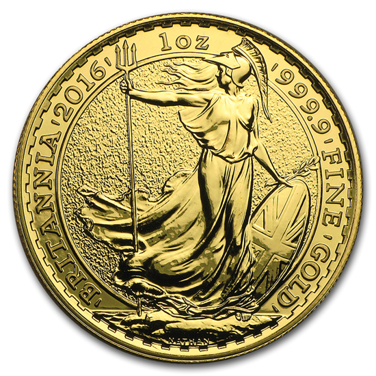Britannia 1 uncja Złota 2016