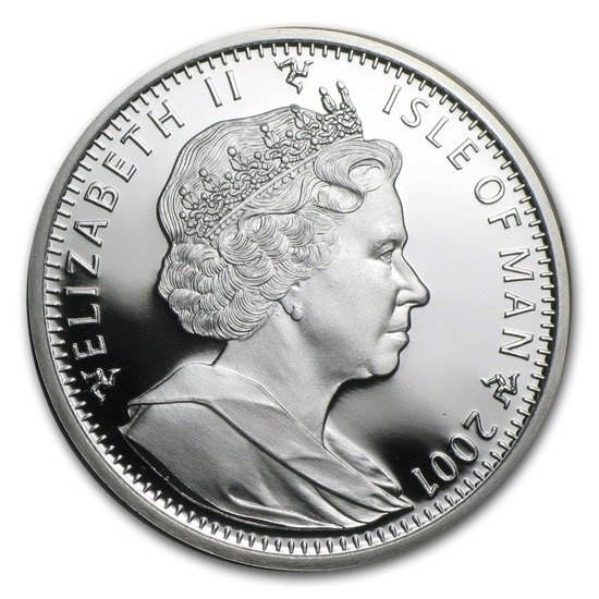 Isle of Man Série kočky: Somálská kočka 1 unce stříbra 2001 Proof