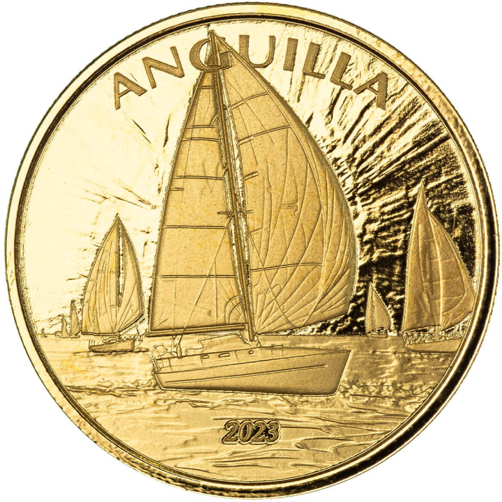 Anguilla: Regatta 1 oz Gold 2023 Proof