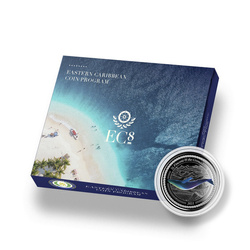 St. Vincent & The Grenadines - Humpback Whale kolorowany 1 uncja Srebra 2021 Proof