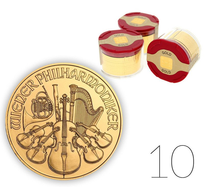 Wiener Philharmoniker 1 oz Gold PAKET 10 Stück