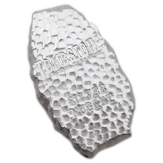 Bar Tombstone Nugget 5 oz Silver 