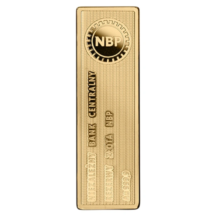 Monedă de Aur Banca Centrală Independentă - Rezervele de Aur ale Băncii Naționale a Poloniei 500 lei Aur 2026 Proof Etui/Folder