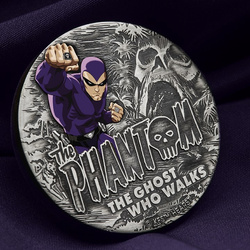 Tuvalu: The Phantom coloured 2 oz Silver 2023 Antiqued Coin