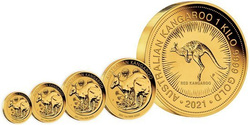 Australian Kangaroo 1/4 oz Gold 2021