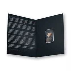 The Holy Land Mint - Human Cats - Einstein kolorovaná 1 unce Stříbra 2025