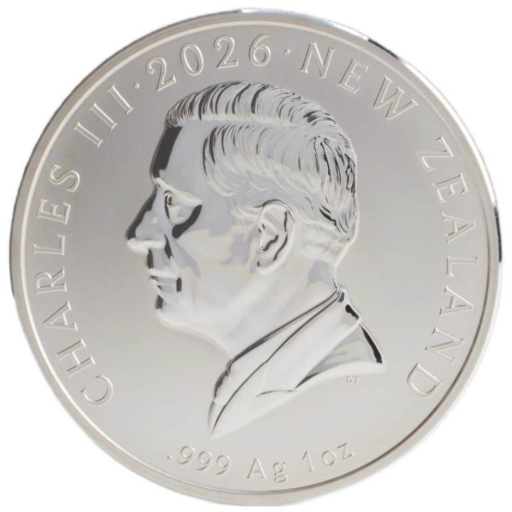 Kiwi 1 onza Plata 2026 Specimen