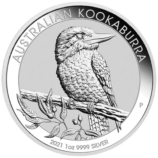Kookaburra 1 unce stříbra 2021 BALÍČEK 20 KS
