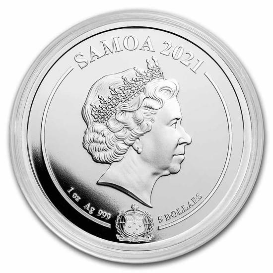 Samoa: Steve McQueen - The King of Cool 1 oz Silver 2021