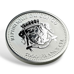 Congo: Silverback Gorilla 1 oz Silber 2020