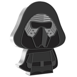 Niue: Star Wars - Chibi ‘Kylo Ren’ colorato 1 oncia d'argento 2021 Proof