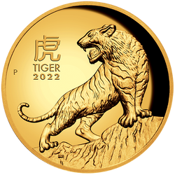 Lunar III: Year of the Tiger 1 oz Gold 2022 Proof High Relief