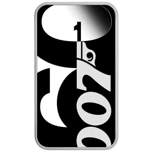 Pièce-lingot Tuvalu : James Bond colorée 60e anniversaire 1 once d'argent 2022 Proof