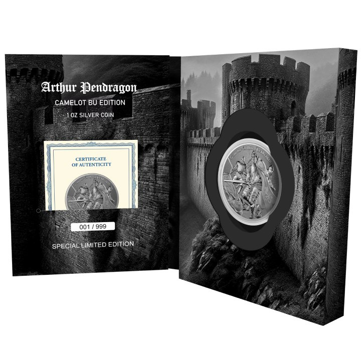 Niue: Camelot - Arthur Pendragon 1 oz Silver 2023 Matte Coin
