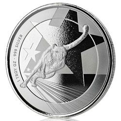 Cameroon: Cheetah 1 oz Silver 2019 Prooflike