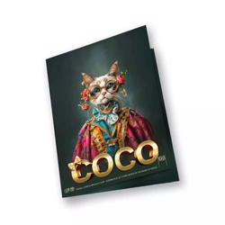 The Holy Land Mint - Human Cats - Coco coloreada 1 onza Plata 2025