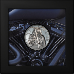 Isole Cook: The Journey Motorbike 2 once d'argento 2024 Black Proof High Relief