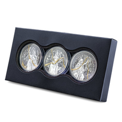 Set of Gilded Silver Coins Norns 3 × 1 oz Silver 2026