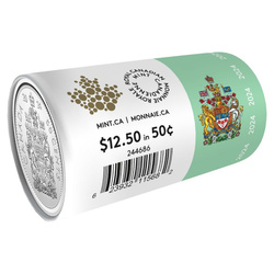 Canada: Tribute - W Mint Mark "Coat of Arms" 50-cent Silber 2024 Specimen