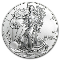 Amerykański Orzeł 1 uncja Srebra 2012