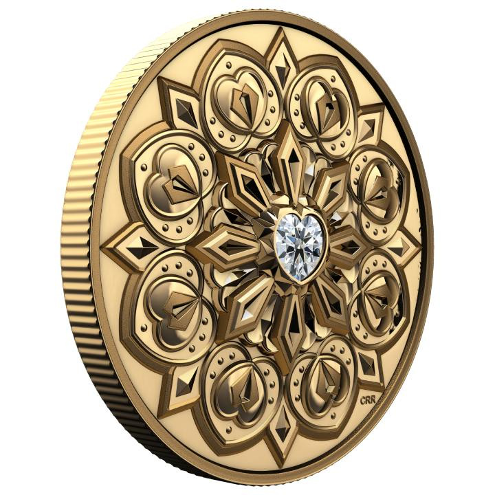Canada: Collezione Purely Brilliant - De Beers Ideal Heart $200 Oro 2023 Proof Ultra High Relief