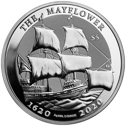 Îles Vierges britanniques : The Mayflower - 400e anniversaire 1 once d'argent 2020