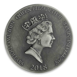 Niue: Bíblica - La tentación de Jesús 2 onzas Silver 2018 Proof Antiqued Coin