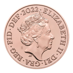 Lote de 10 monedas de Su Majestad la Reina Isabel de Cobre 2022