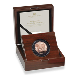 Dinosaurs: Iconic Specimens - Tyrannosaurus Rex 50p Gold 2024 Proof 