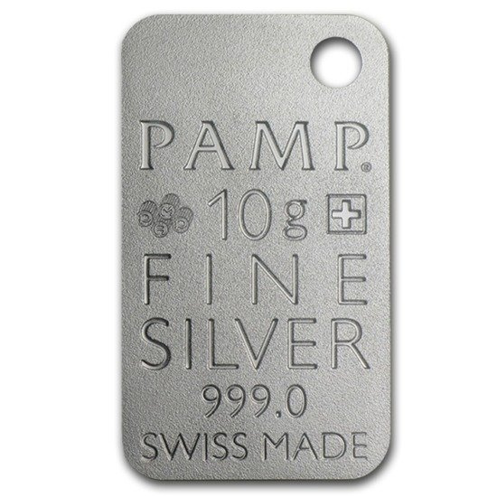 10 gramů stříbrný slitek Pamp River Stones