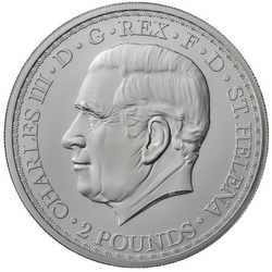 Sainte-Hélène Una et le lion 2 onces d'argent 2023