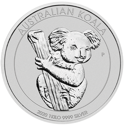 Koala 1000 grammi d'argento 2020
