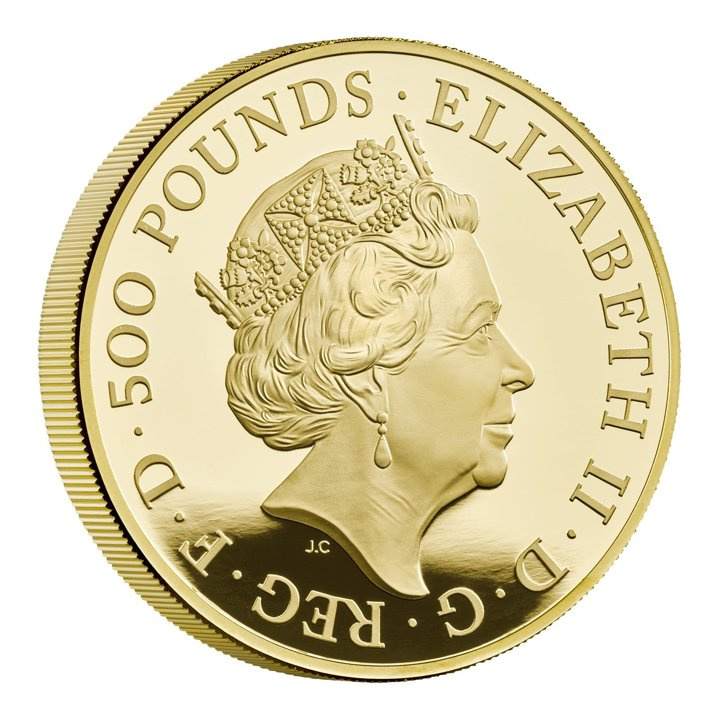 Royal Mint Lunar: Anno del Coniglio 5 once d'oro 2023 Proof