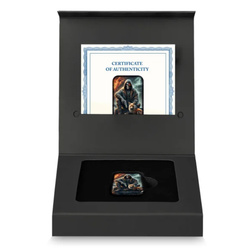 Asturmint: Terminator & Fox coloured 2 oz Silver Bar 2025 Antique Finish