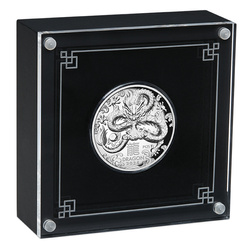 Perth Mint: Lunar III - Rok Smoka 1 uncja Srebra 2024 Proof High Relief