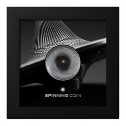 Cook Islands: Spinning Coin 1 uncja Srebra 2023 Ultra High Relief Antiqued Coin