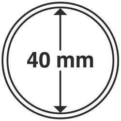 Leuchtturm - Capsulă din plastic pentru monedă 40 mm 100 bucăți