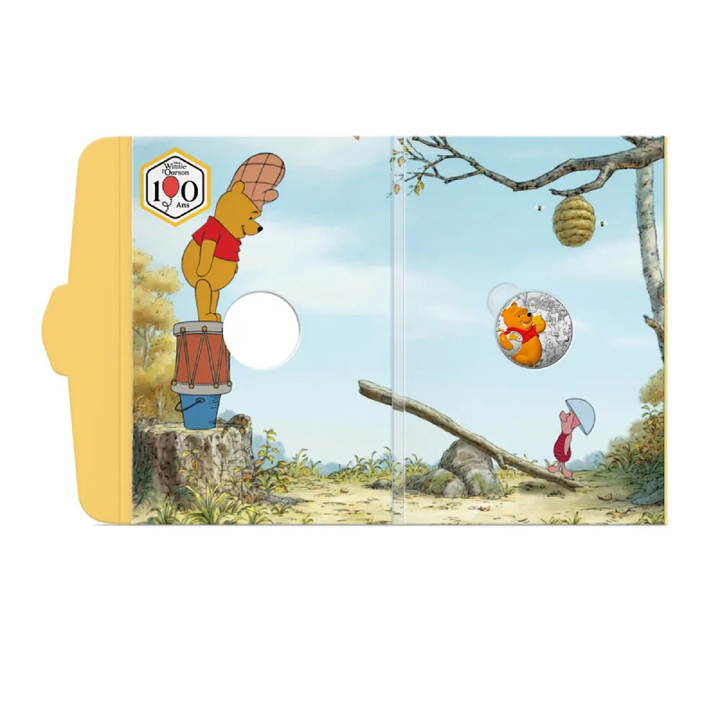 Moneta d'argento Disney - Winnie the Pooh colorata Argento Ag. 333 10 Euro 2026