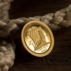 Île de Man : 1-64 Noble 0,5 gramme d'or 2023 Proof