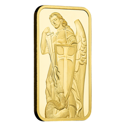 1 oz Lingote de Oro Arcángel Miguel PAMP